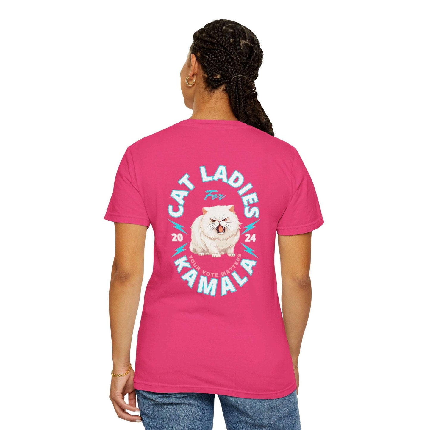 Cat Ladies for Kamala - Unisex Garment-Dyed T-Shirt