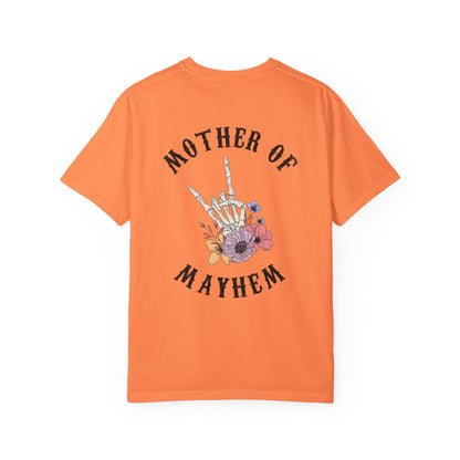 Mother of Mayhem - Unisex Garment-Dyed Faux Pocket T-Shirt