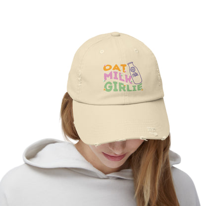 Oat Milk Girlie - Distressed Hat