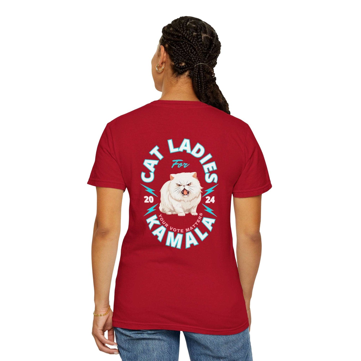 Cat Ladies for Kamala - Unisex Garment-Dyed T-Shirt