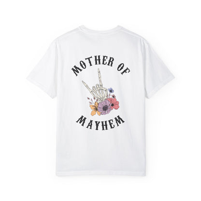 Mother of Mayhem - Unisex Garment-Dyed Faux Pocket T-Shirt