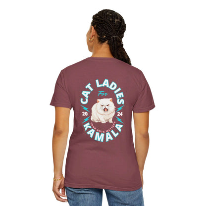 Cat Ladies for Kamala - Unisex Garment-Dyed T-Shirt