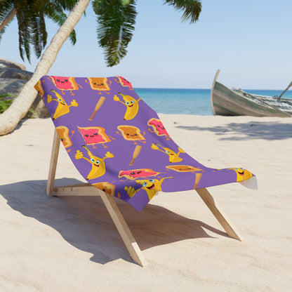 Peanut Butter Jelly Time - Beach Towel