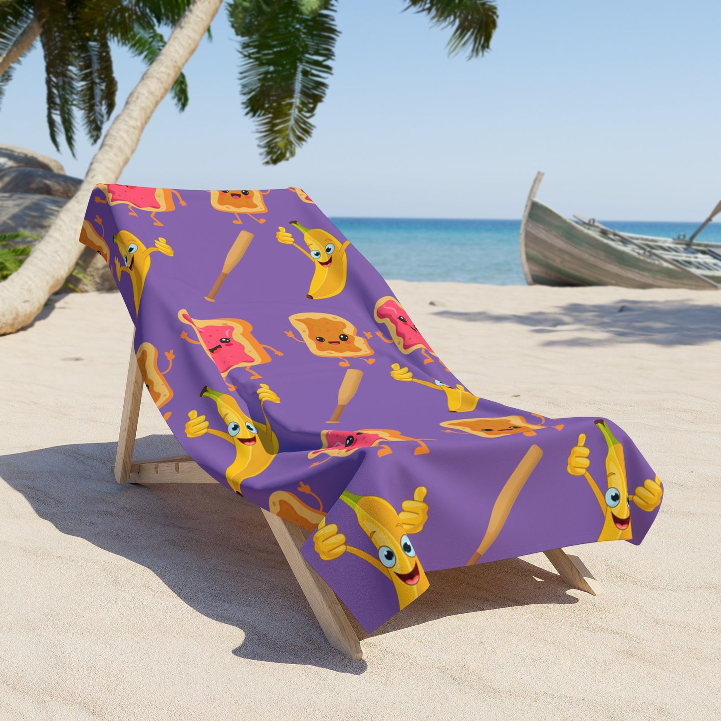 Peanut Butter Jelly Time - Beach Towel