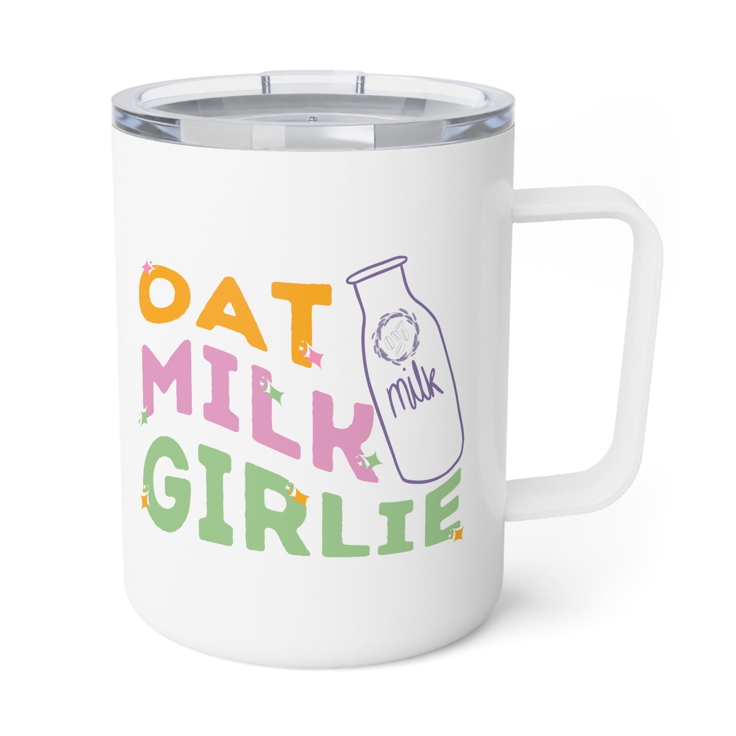 Oat Milk Girlie - Insulated Coffee Mug, 10oz