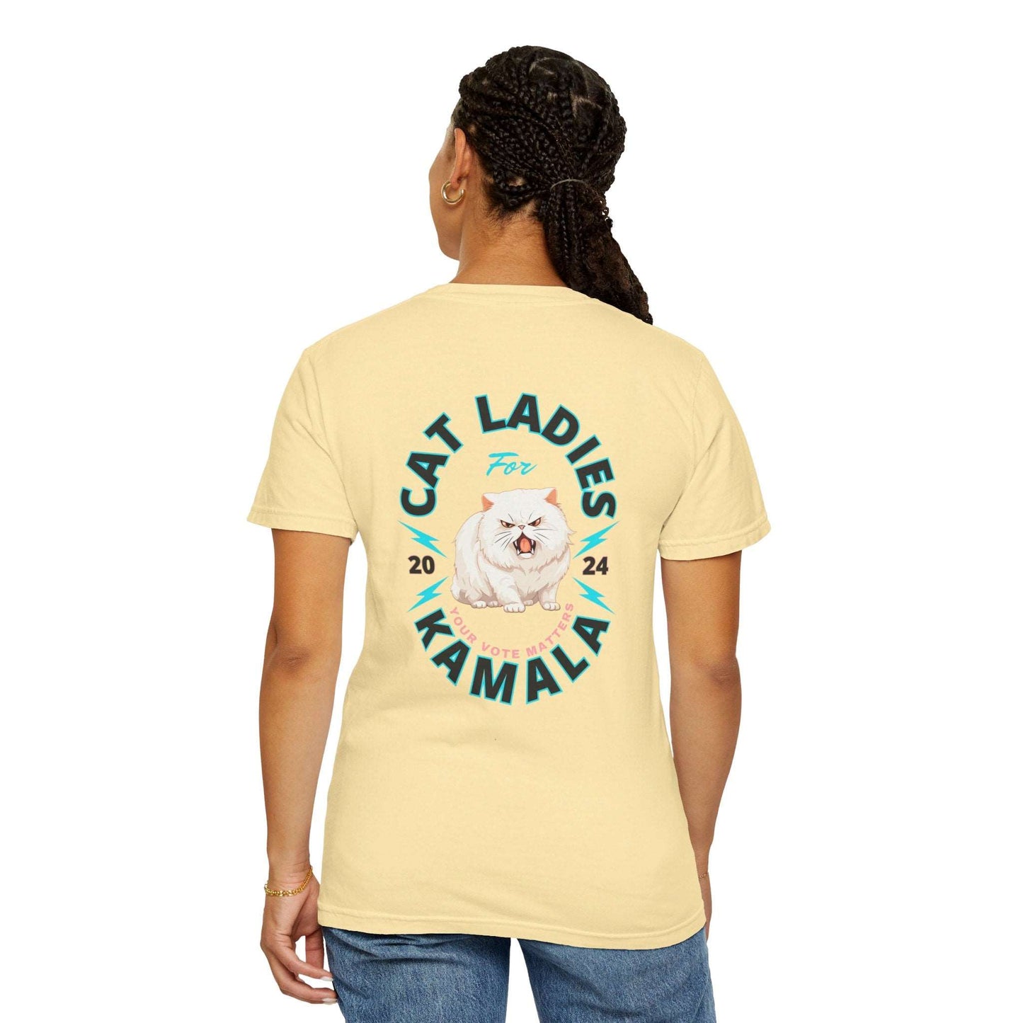 Cat Ladies for Kamala - Unisex Garment-Dyed T-Shirt