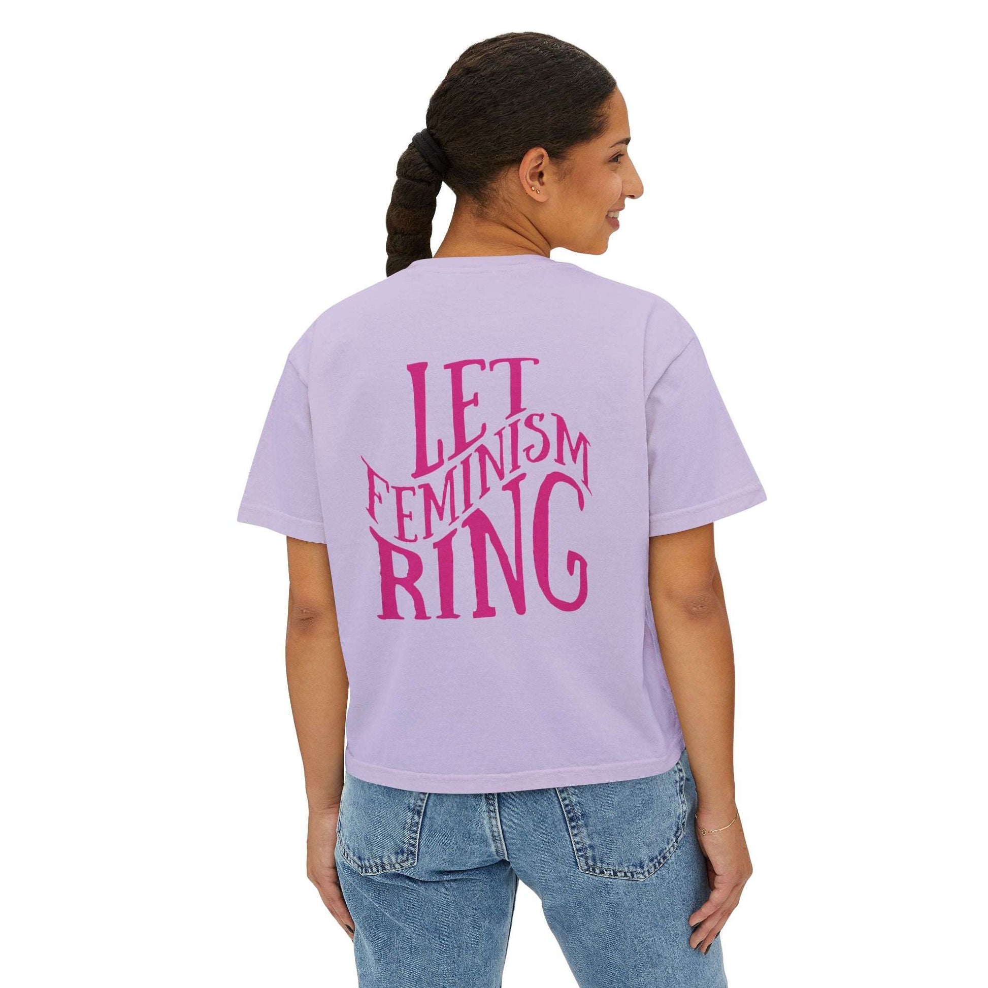 Let Feminism Ring - Women's Boxy Tee