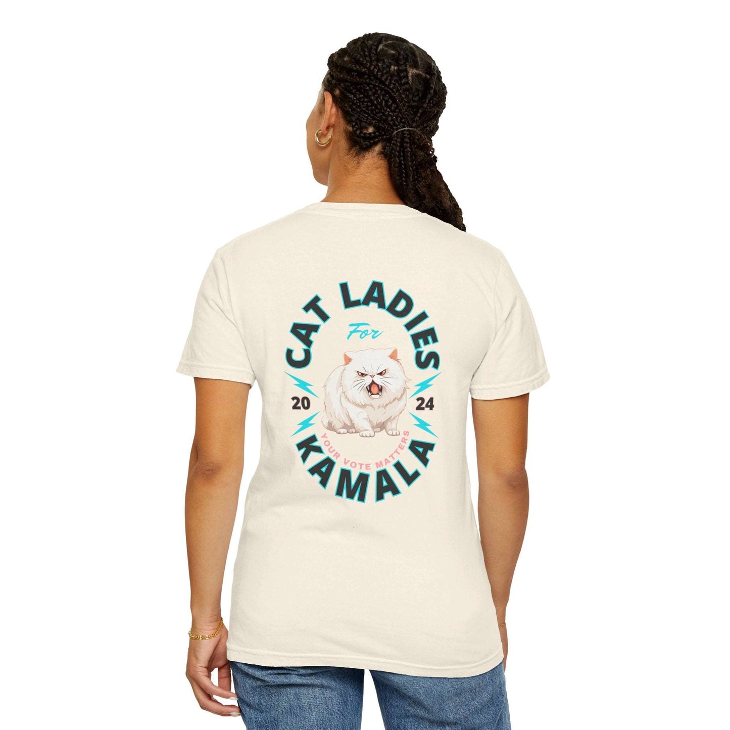 Cat Ladies for Kamala - Unisex Garment-Dyed T-Shirt