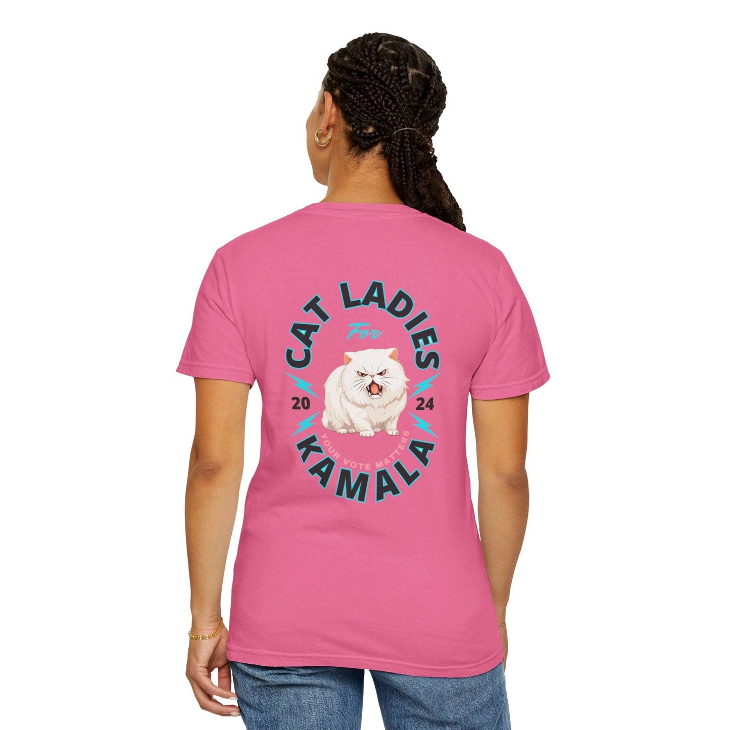 Cat Ladies for Kamala - Unisex Garment-Dyed T-Shirt