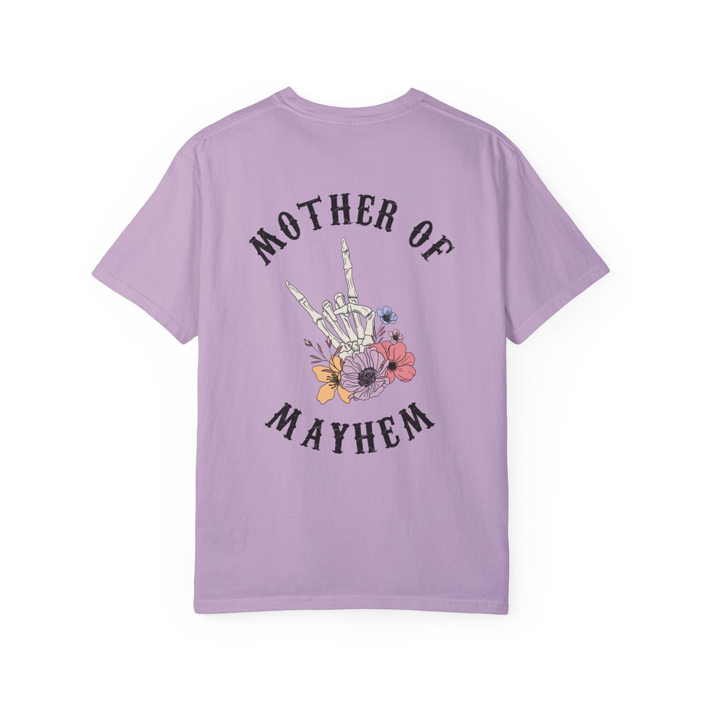 Mother of Mayhem - Unisex Garment-Dyed Faux Pocket T-Shirt