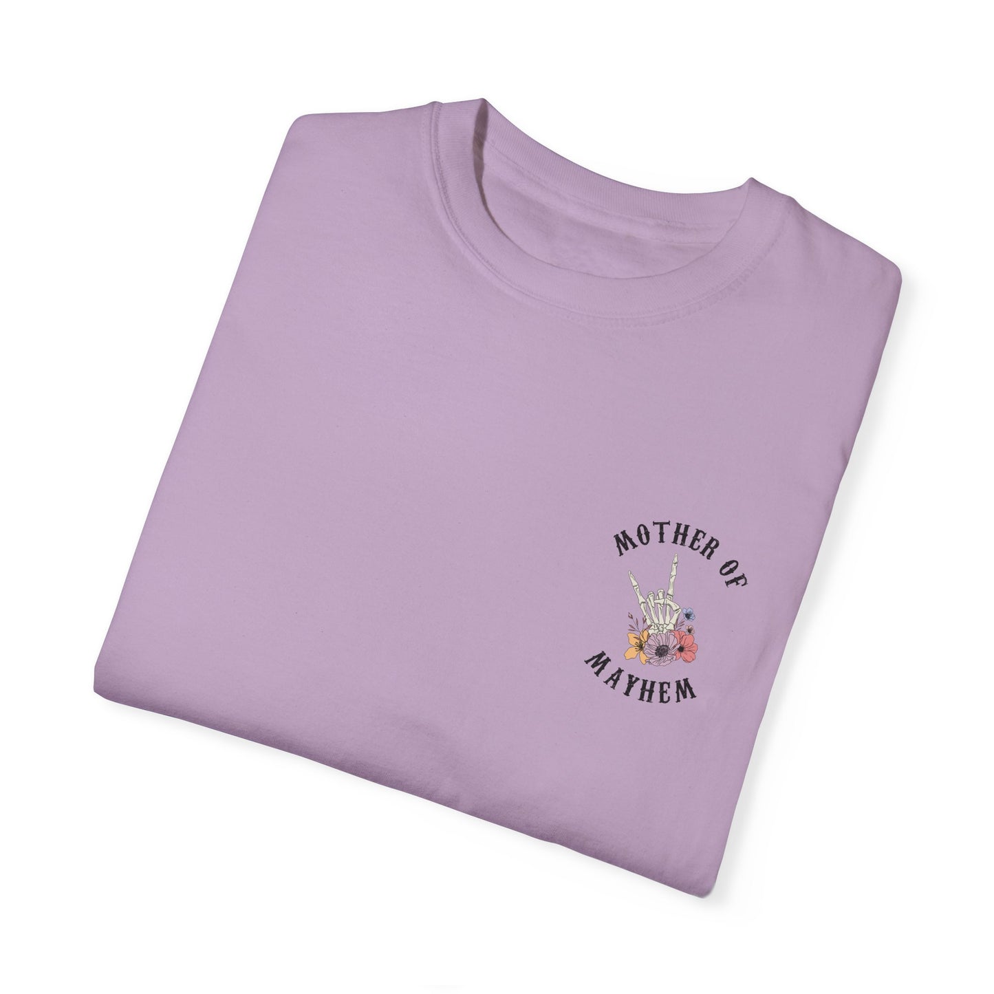 Mother of Mayhem - Unisex Garment-Dyed Faux Pocket T-Shirt