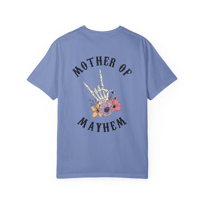 Mother of Mayhem - Unisex Garment-Dyed Faux Pocket T-Shirt