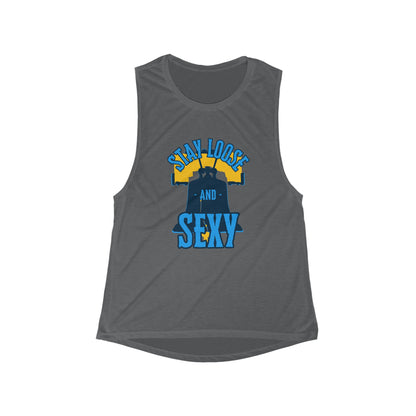 Stay Loose & Sexy - Women's Flowy Scoop Muscle Tank