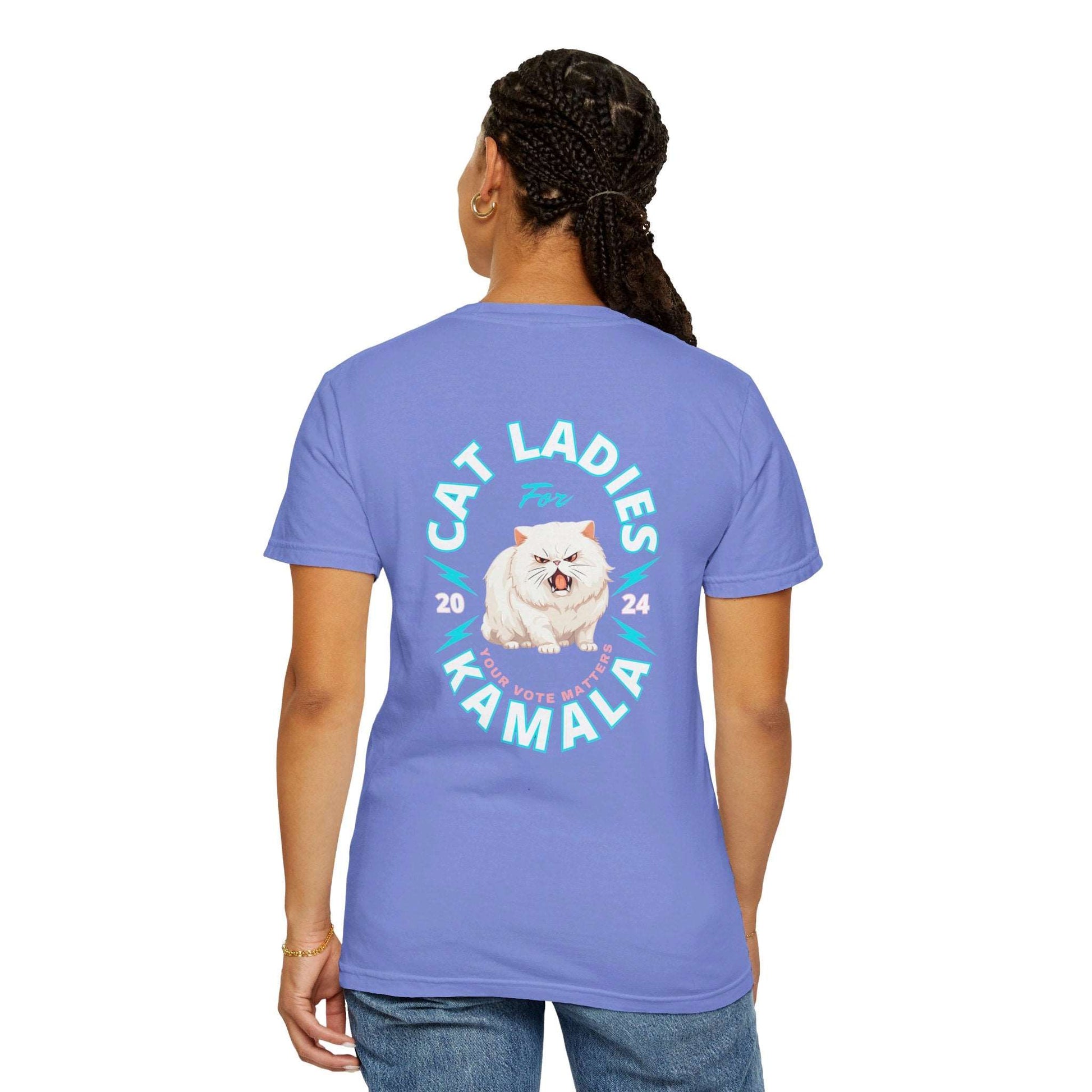 Cat Ladies for Kamala - Unisex Garment-Dyed T-Shirt