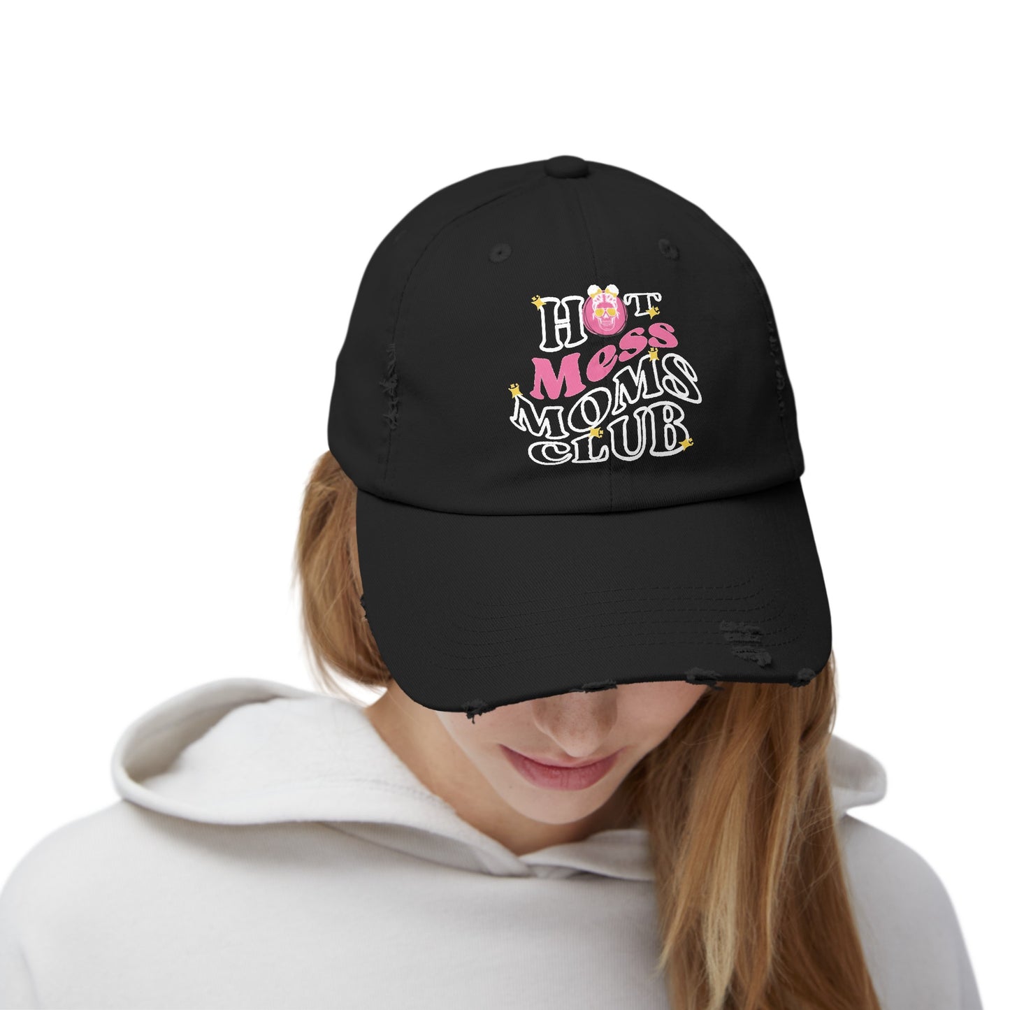 Hot mess moms club - Distressed Hat