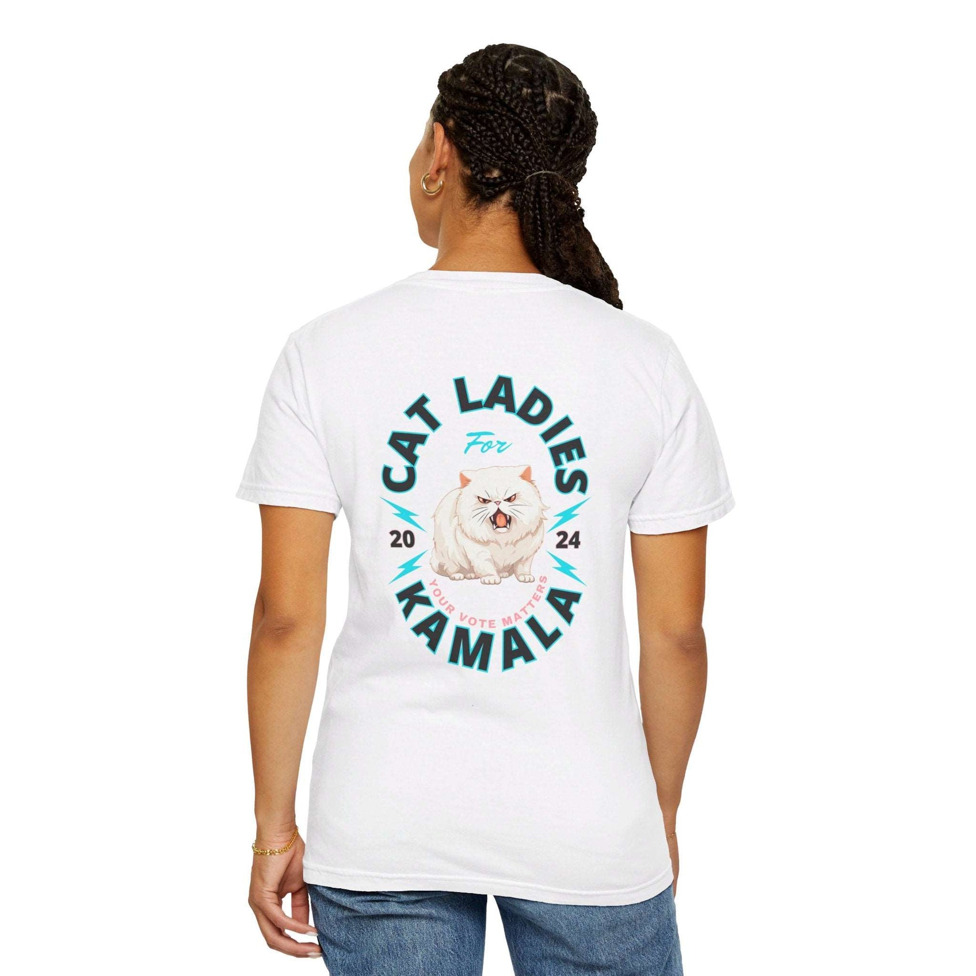 Cat Ladies for Kamala - Unisex Garment-Dyed T-Shirt