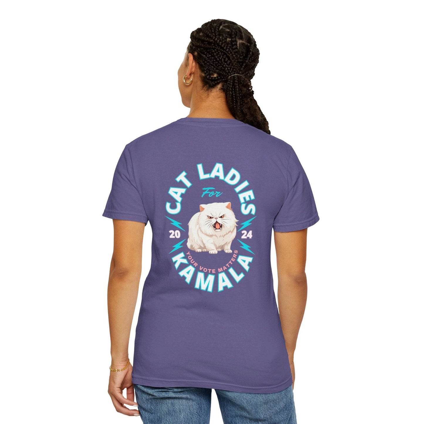 Cat Ladies for Kamala - Unisex Garment-Dyed T-Shirt