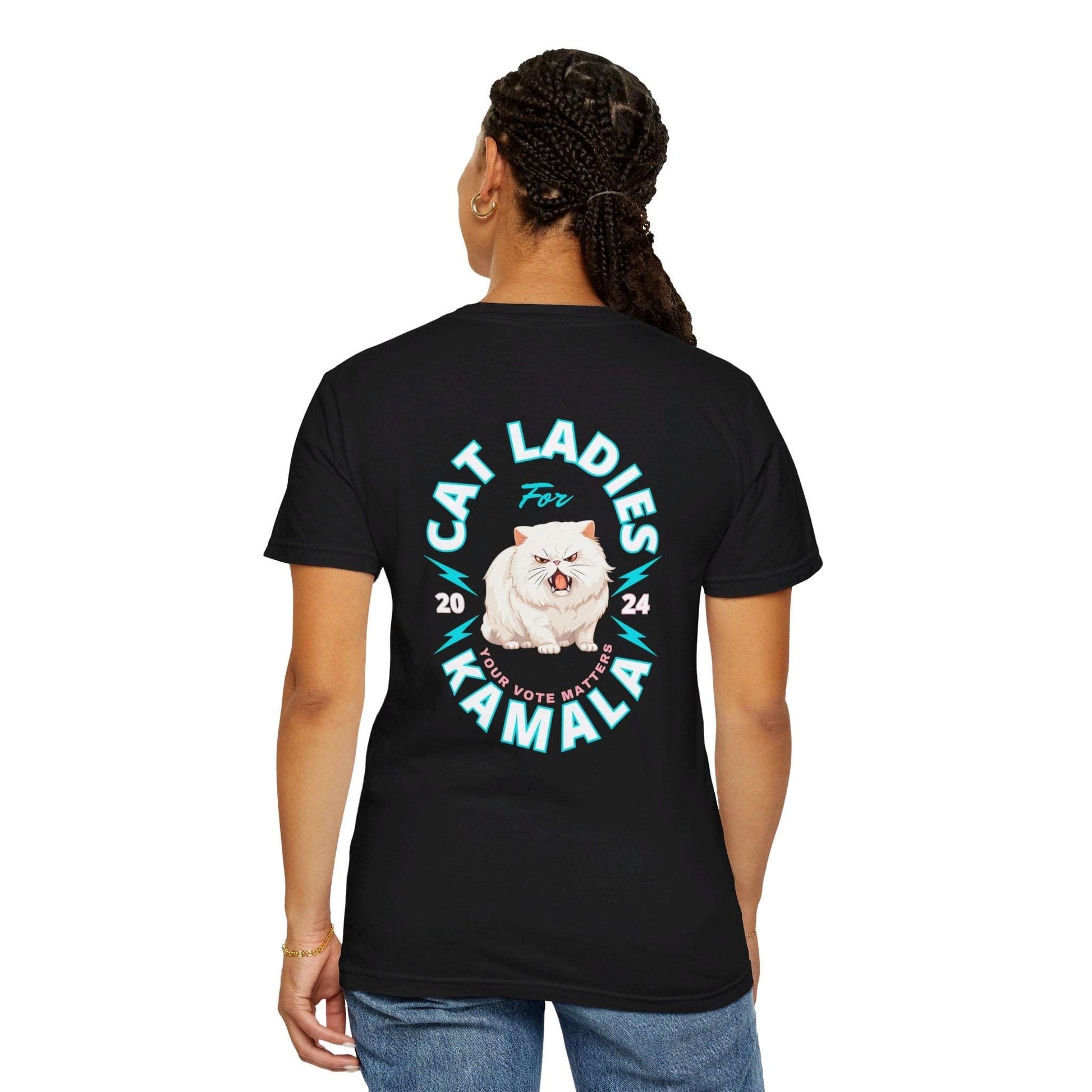 Cat Ladies for Kamala - Unisex Garment-Dyed T-Shirt