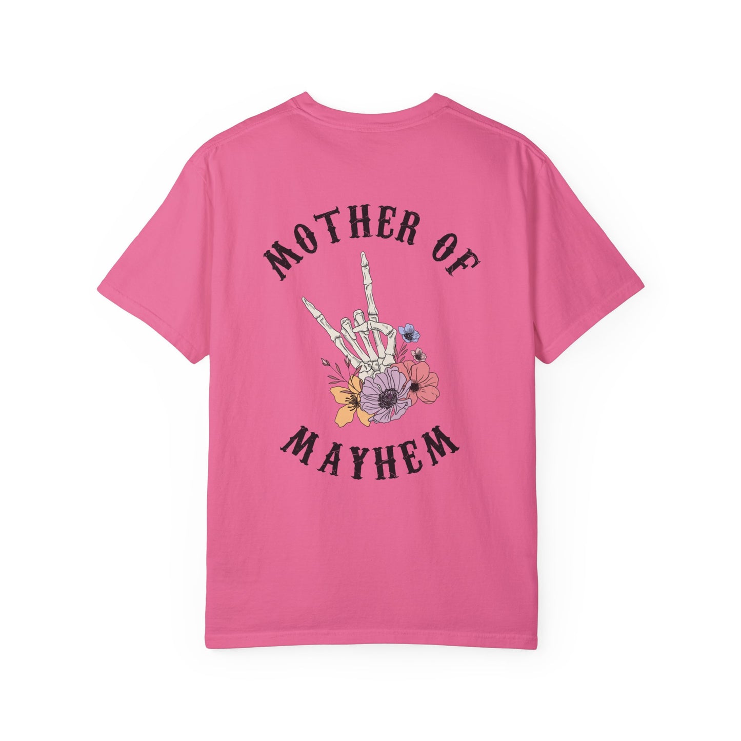 Mother of Mayhem - Unisex Garment-Dyed Faux Pocket T-Shirt