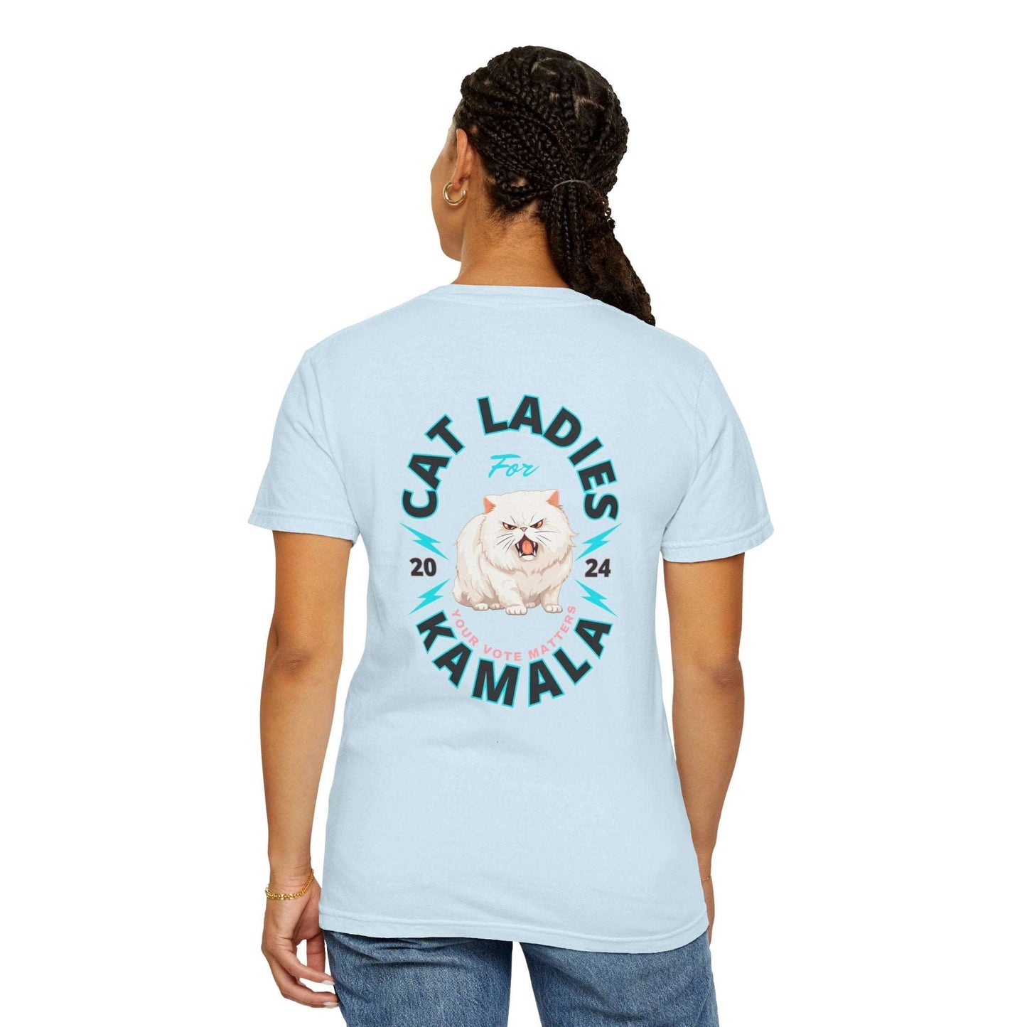 Cat Ladies for Kamala - Unisex Garment-Dyed T-Shirt