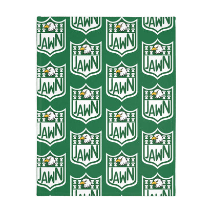 Green Philly Jawn  - Velveteen Microfiber Blanket (Two-sided print)