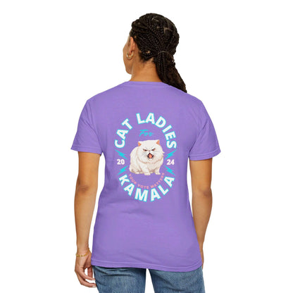 Cat Ladies for Kamala - Unisex Garment-Dyed T-Shirt