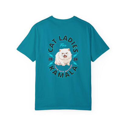 Cat Ladies for Kamala - Unisex Garment-Dyed T-Shirt