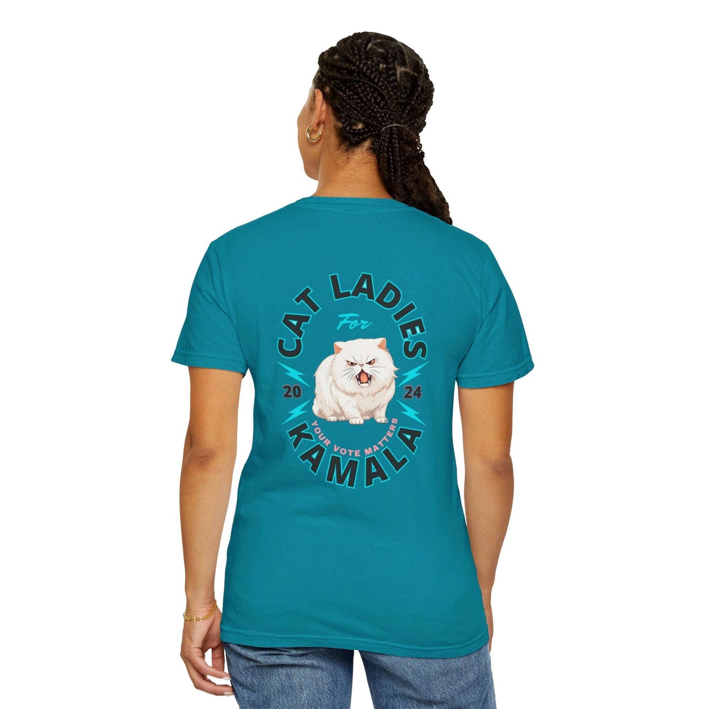 Cat Ladies for Kamala - Unisex Garment-Dyed T-Shirt