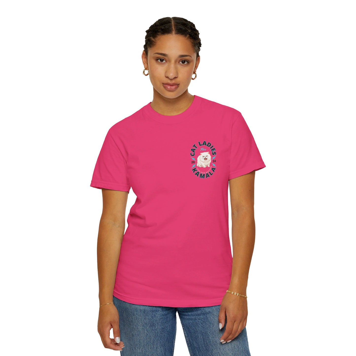 Cat Ladies for Kamala - Unisex Garment-Dyed T-Shirt