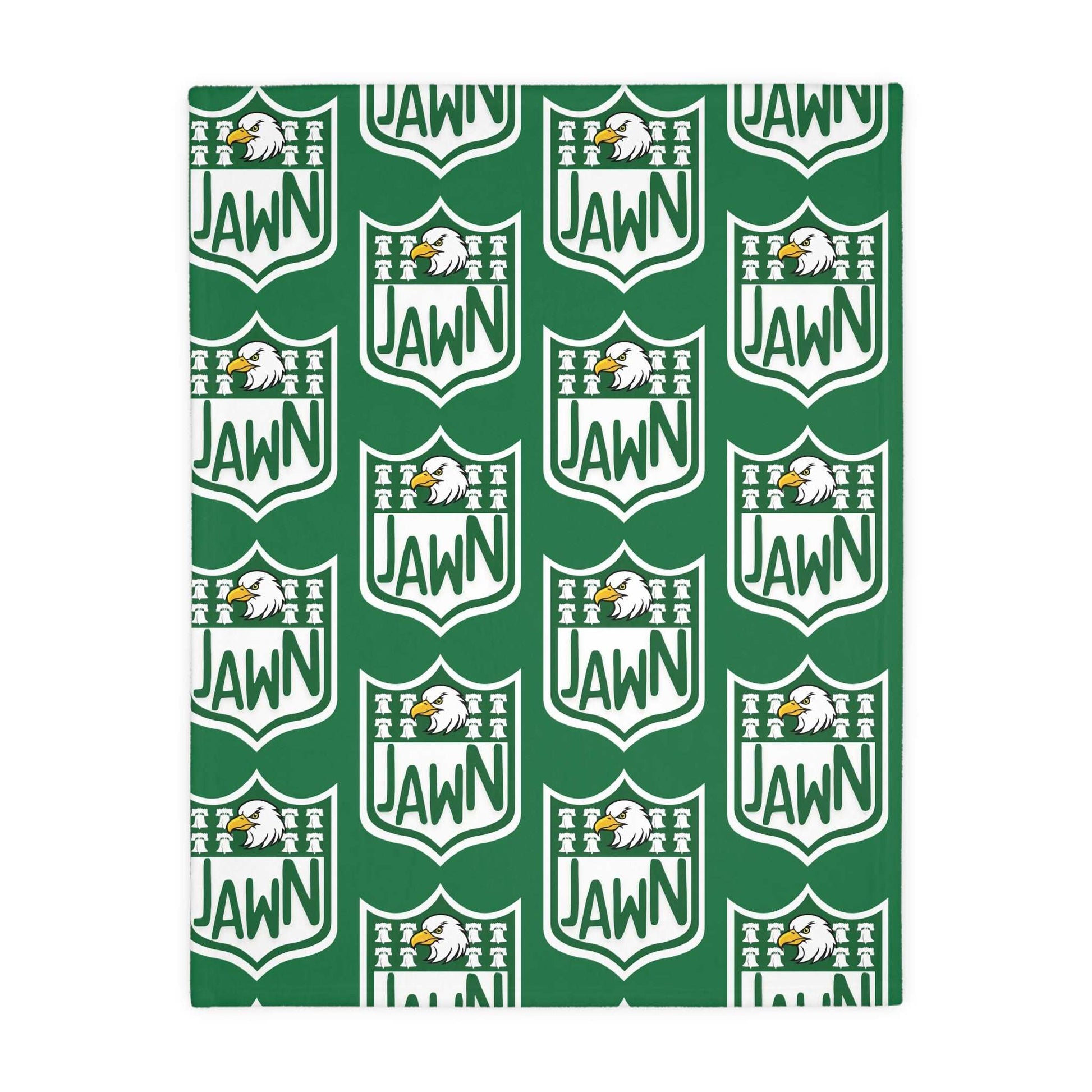 Green Philly Jawn  - Velveteen Microfiber Blanket (Two-sided print)