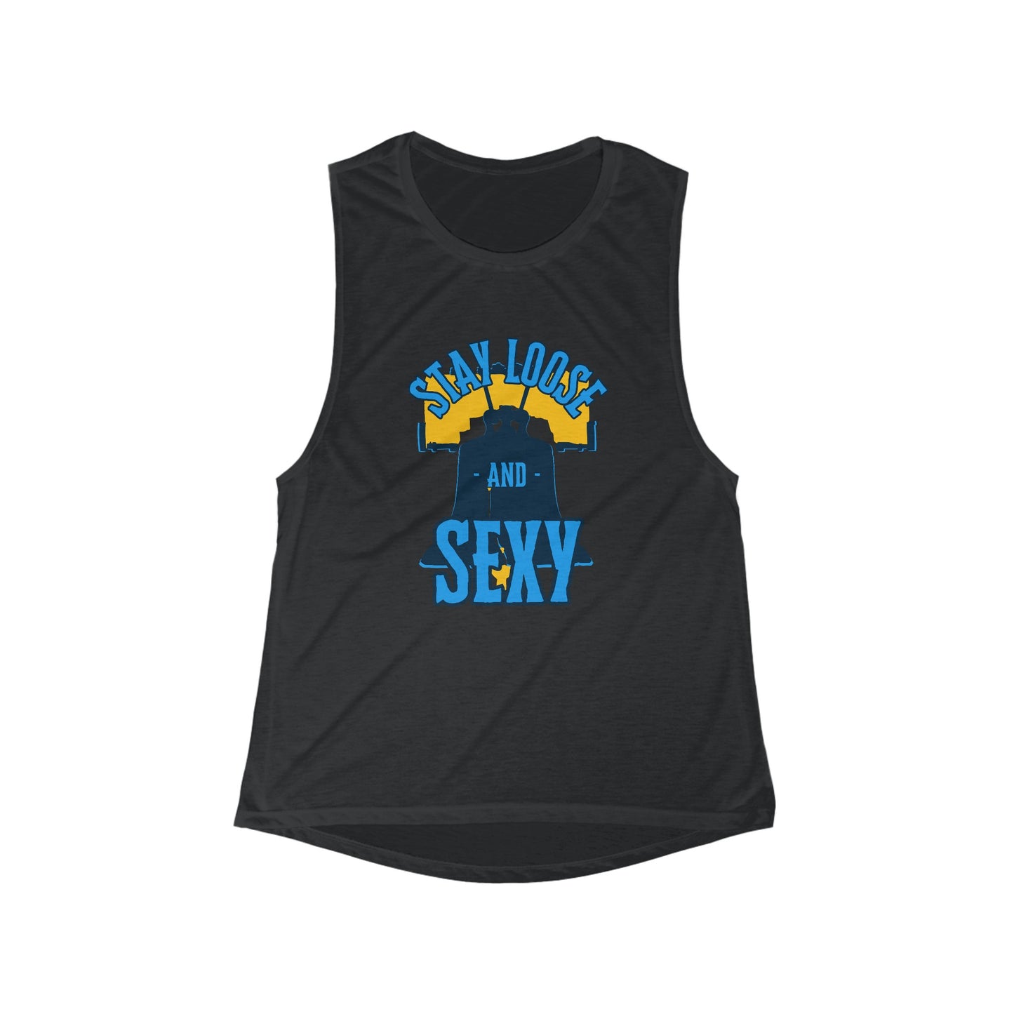 Stay Loose & Sexy - Women's Flowy Scoop Muscle Tank