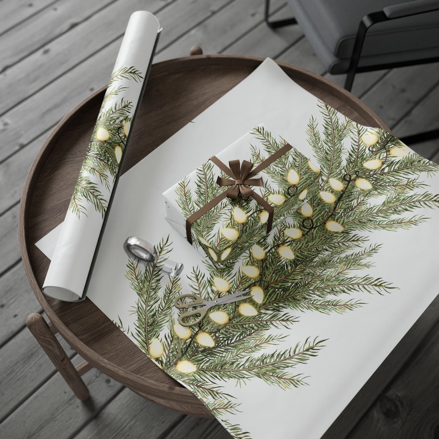 Tree Garland Wrapping Paper