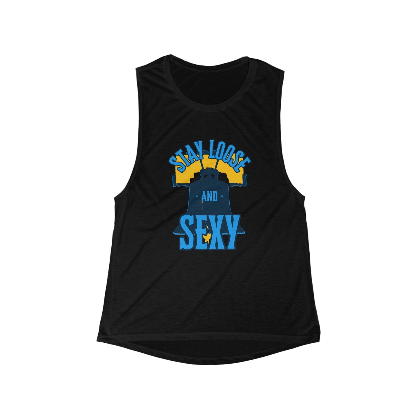 Stay Loose & Sexy - Women's Flowy Scoop Muscle Tank