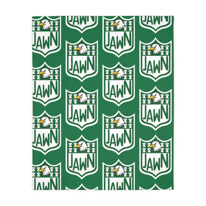 Green Philly Jawn  - Velveteen Microfiber Blanket (Two-sided print)