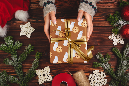 Milk and Cookies Wrapping Paper