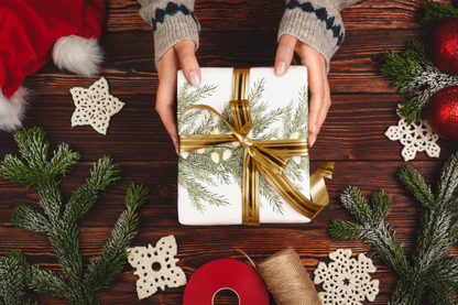 Tree Garland Wrapping Paper